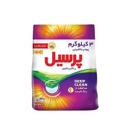 پرسیل پودر لباسشویی ماشینی رنگین 3000گرمی